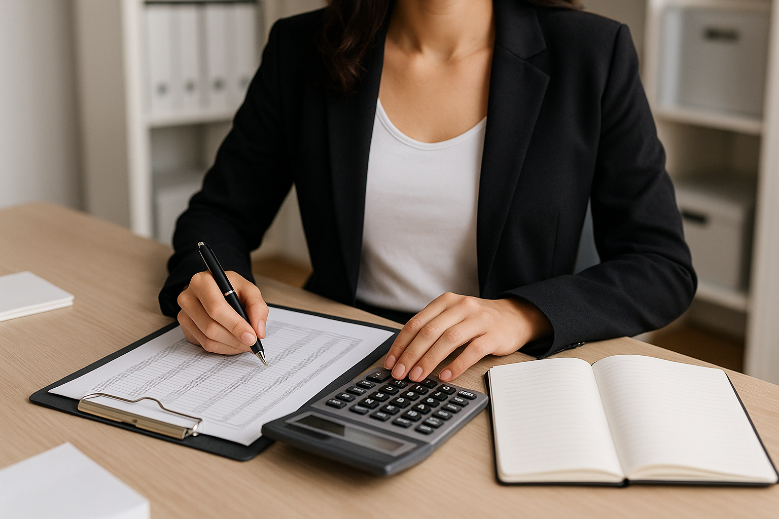 Tax professionals working